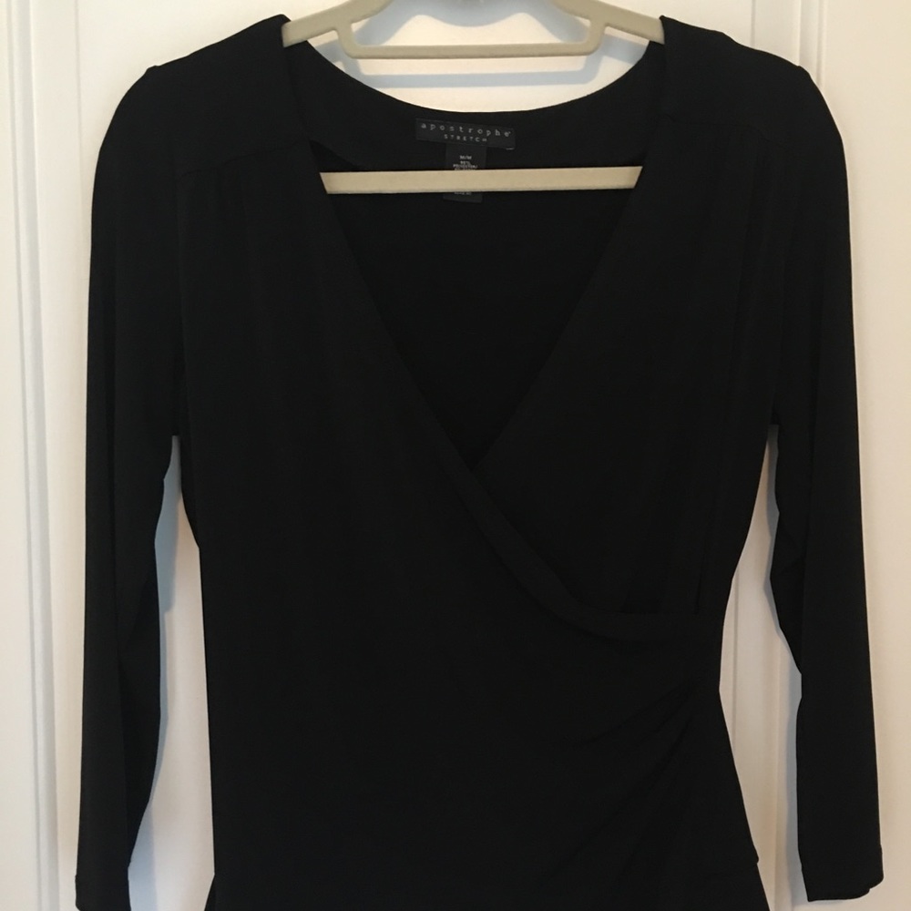 Apostrophe 3/4 sleeve top, M